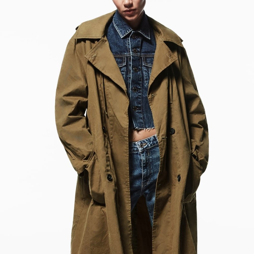 ZARA LIMITED EDITION TRENCH COAT SIZE S
